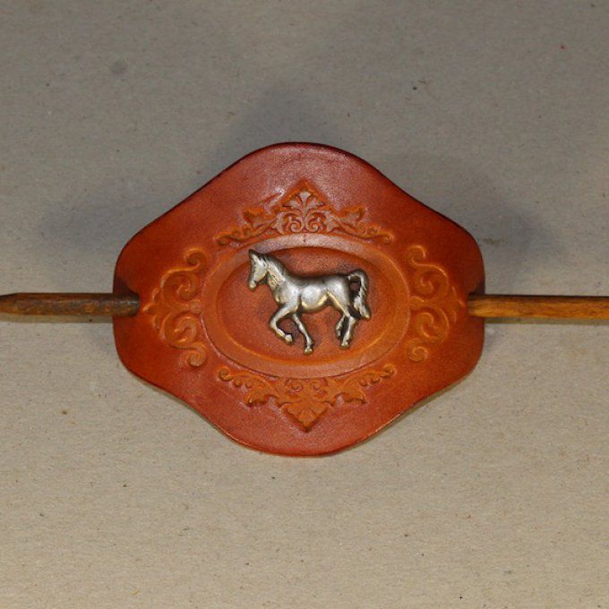 BARRETTE À CHEVEUX ORNEMENT CHEVAL