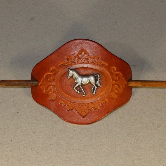 BARRETTE À CHEVEUX ORNEMENT CHEVAL